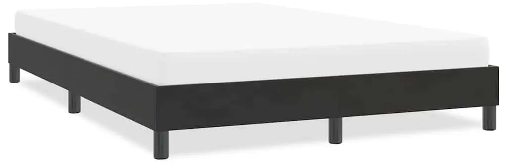vidaXL ágykeret matrac nélkül Fekete 140x210 cm Bársony