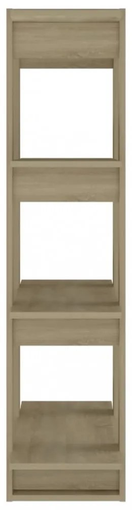 sonoma tölgy színű könyvszekrény/térelválasztó 80x30x123,5 cm