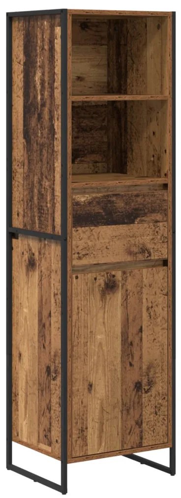 Könyvespolc fiókkal Öreg fa 43 x 36 x 150,5 cm Faanyag