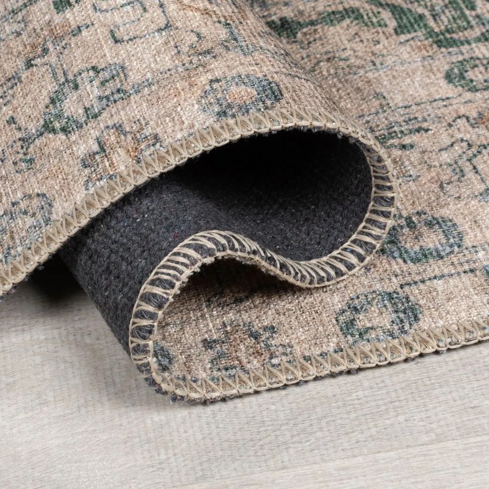 Zöld mosható szőnyeg 115x170 cm Beau Floral – Flair Rugs