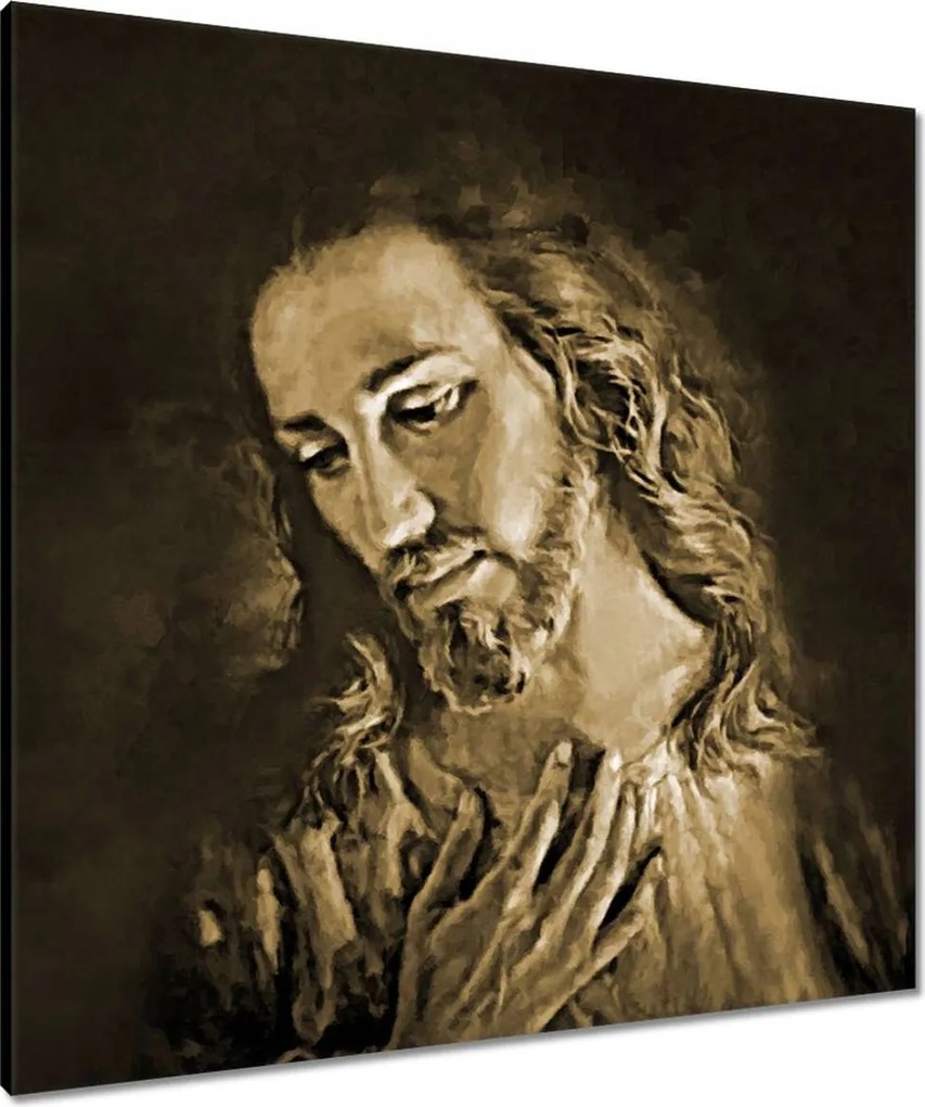 Vászonkép 80x80 Jézus Krisztus arca