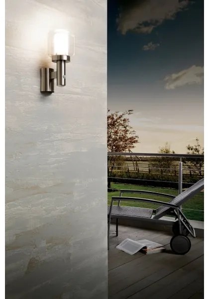 Eglo 95017 - Kültéri fali lámpa a mozgásérzékelős POLIENTO 1xE27/40W