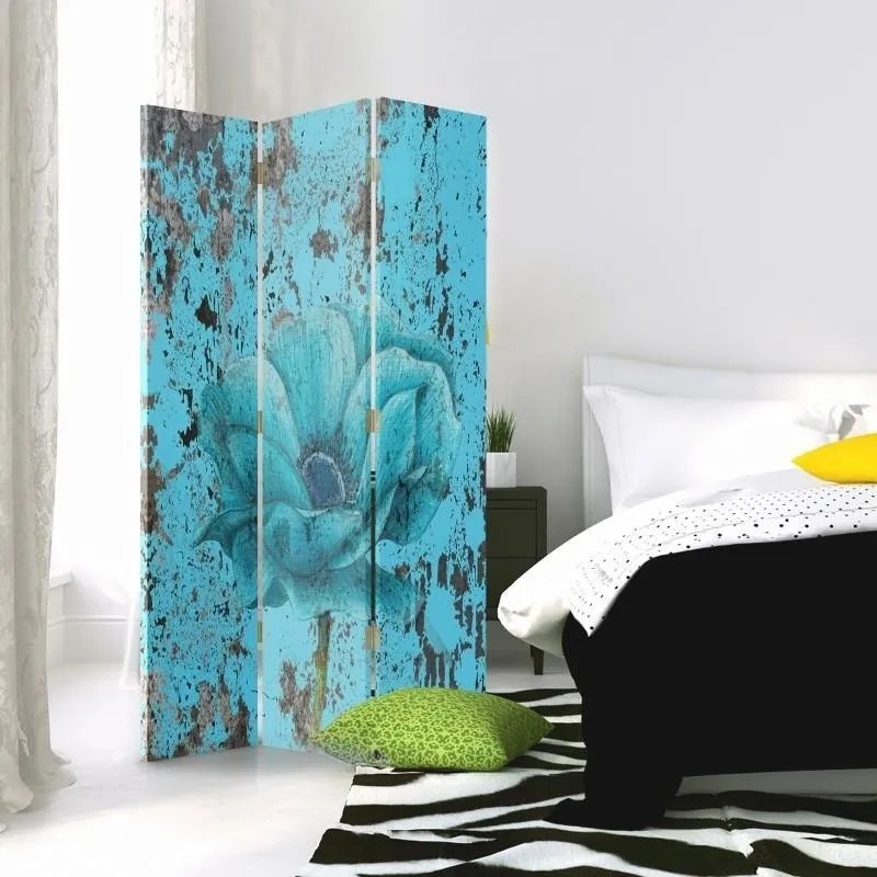 Gario Paraván A kék virág titka Méret: 145 x 170 cm, Kivitelezés: Klasszikus paraván