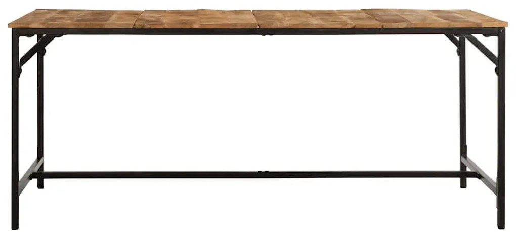 tömör nyers mangófa étkezőasztal 180x90x75 cm