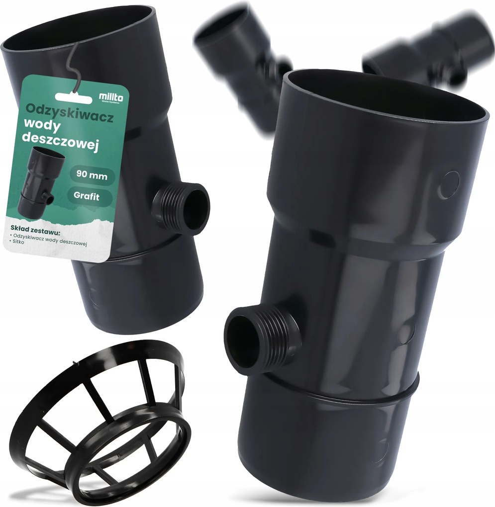 Esővíz Helyreállító Gyűjtő Esővízfogó 90x1'' Ereszcsatorna Játék X5