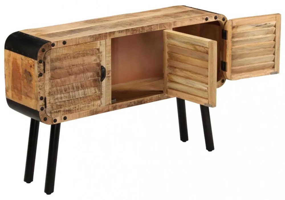tömör mangófa tálalószekrény 120 x 30 x 76 cm