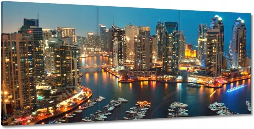 Festmények 210x100 Dubai éjszaka