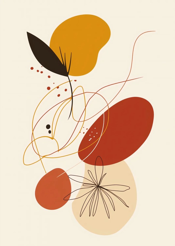 Poszter 67,5x95cm Színes Ősz dallama