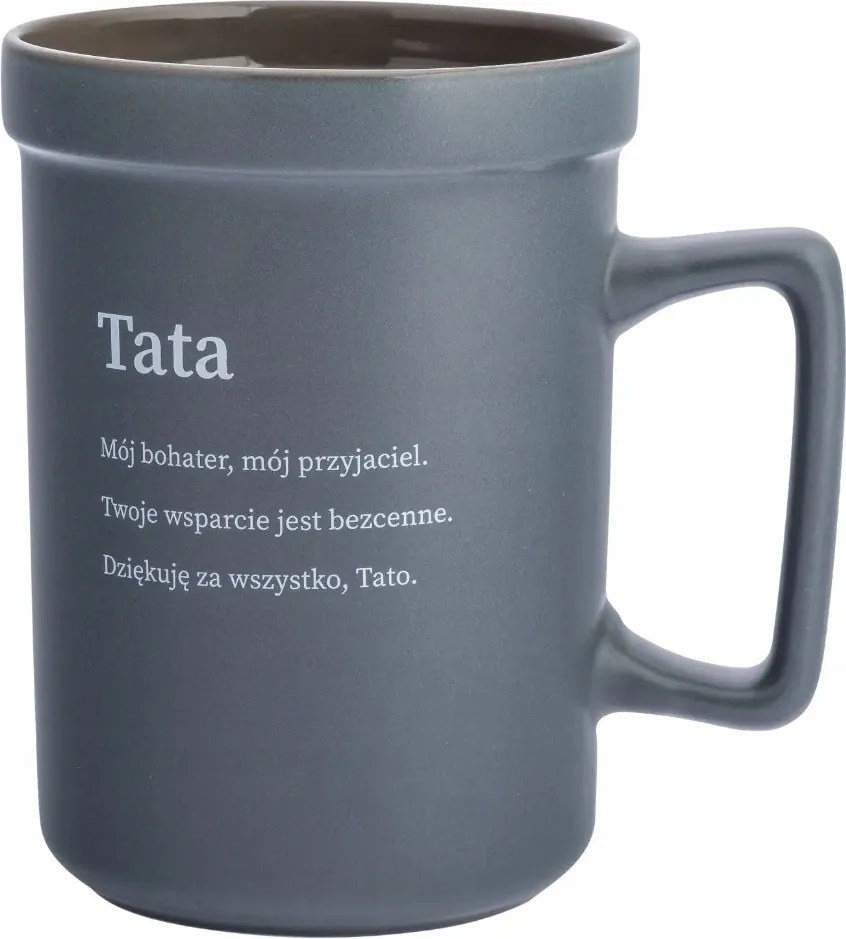 Porcelán bögre apák napjára szürke 440ml 1db