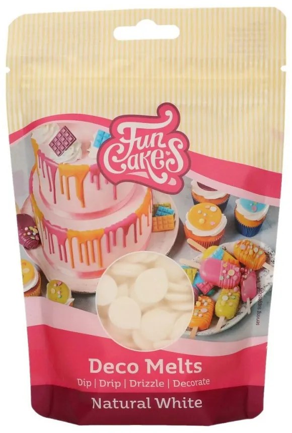 FunCakes Deco Melt, természetes fehér, 250 g