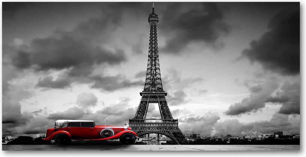 Fotó üvegkép Eiffel-torony Párizs 140x70