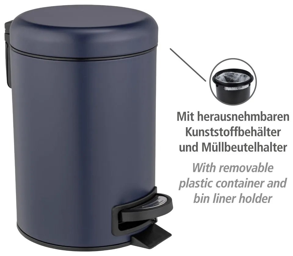 Acél pedálos szemetes 3 l Leman – Wenko