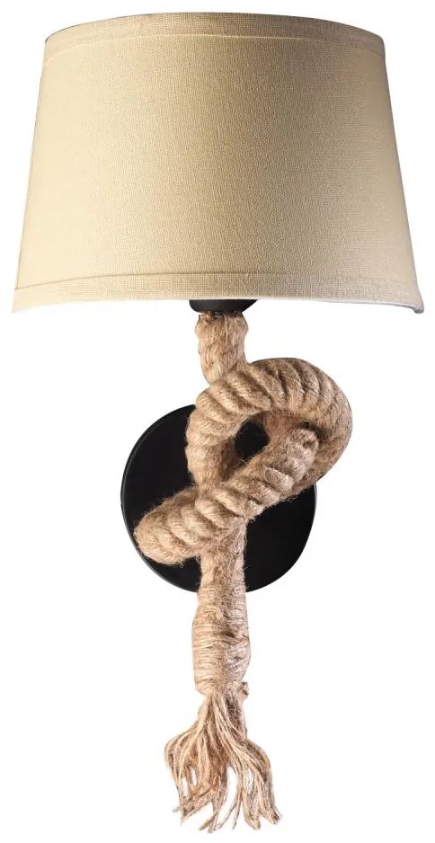 ONLI - Fali lámpa CORDA 1xE27/22W/230V bézs