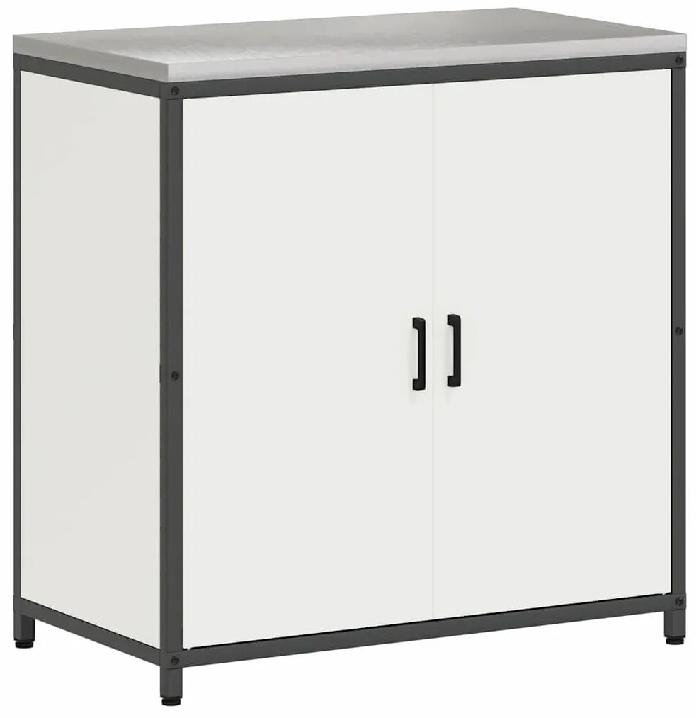 Konyhai Tároló Készlet polcokkal 2 pcs Fehér 180 x 50 x 92 cm