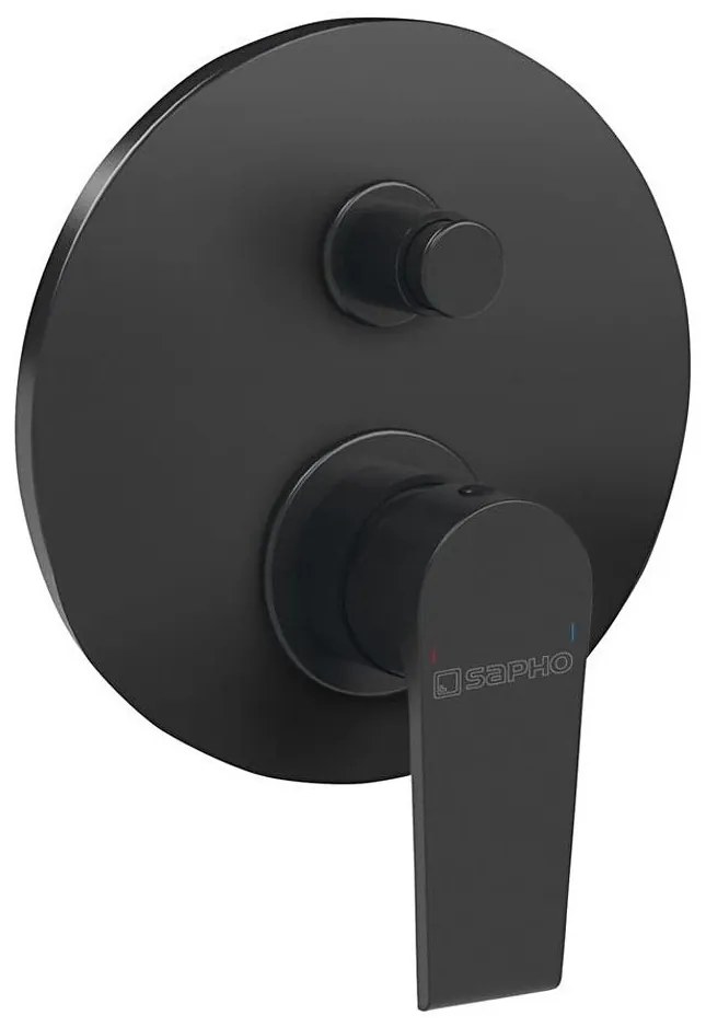 Sapho - KAI falba süllyesztett zuhanycsaptelep, matt fekete