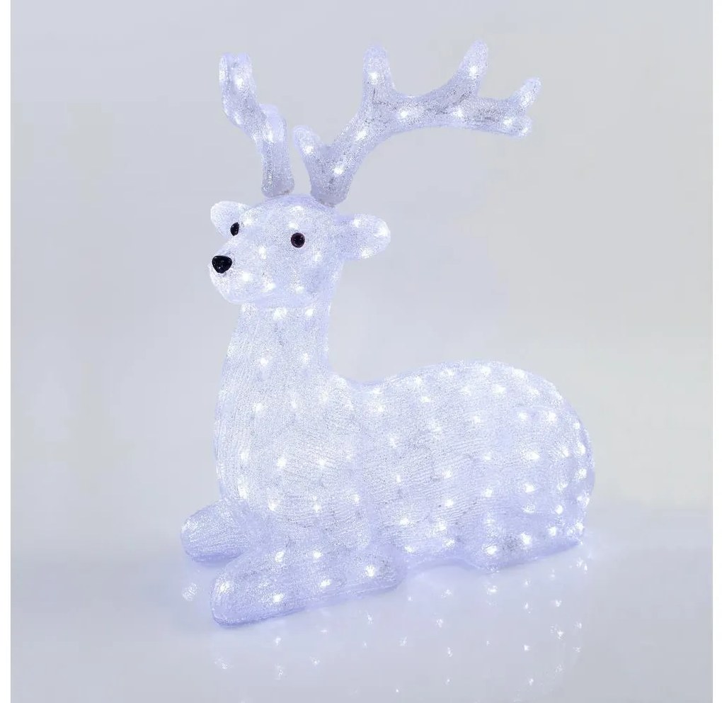 LED kültéri karácsonyi dekoráció 200xLED/6W/230V IP44 hideg fehér szarvas