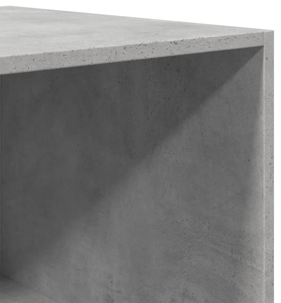 betonszürke szerelt fa ruhásszekrény 50 x 50 x 200 cm
