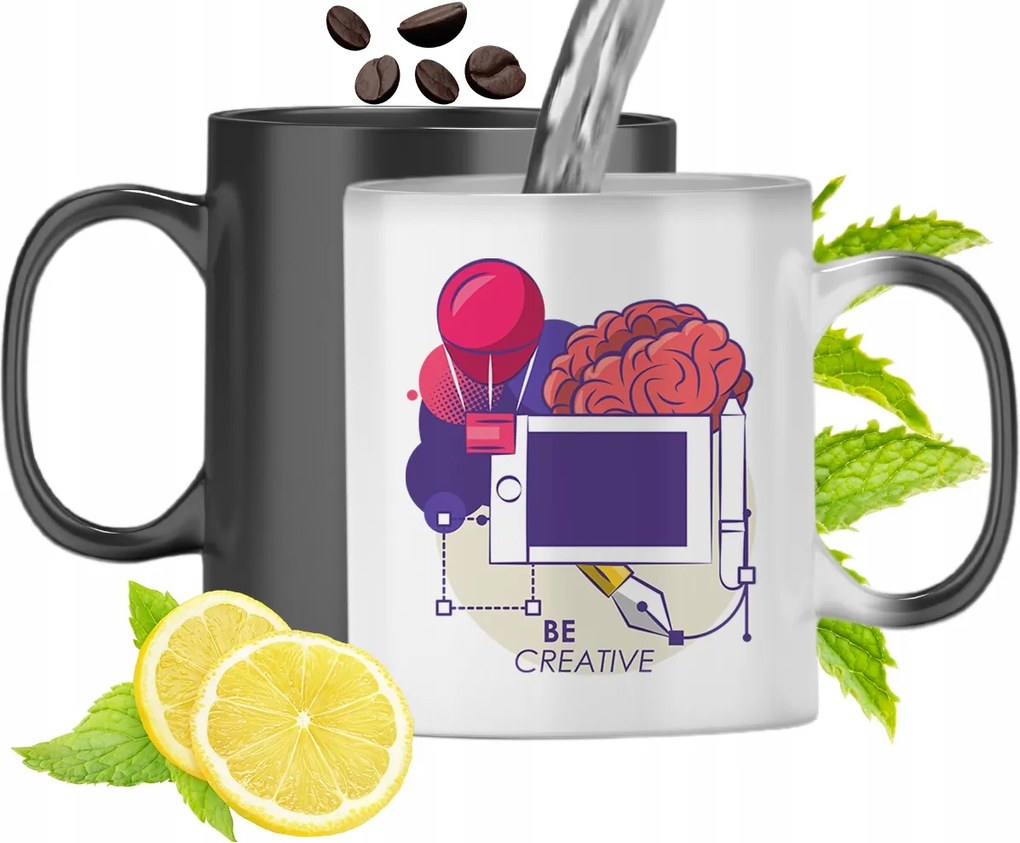 Mágikus Bögre Grafika Színváltó Nyomtatott Fényképpel