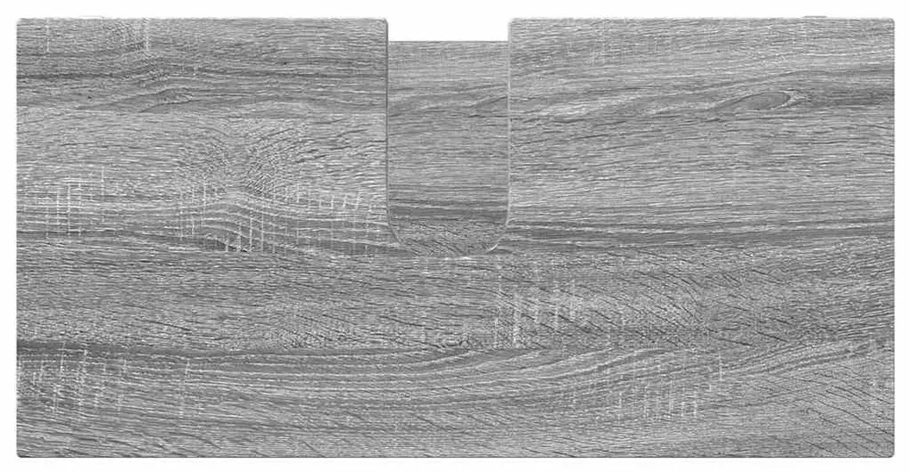 Fürdőszoba mosdószekrény Szürke Sonoma 60 x 30 x 60 cm Faanyag