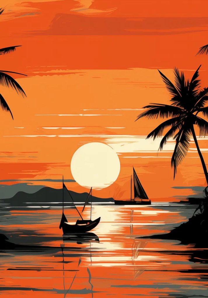 Poszter 70x100cm Trópusi nyugalom