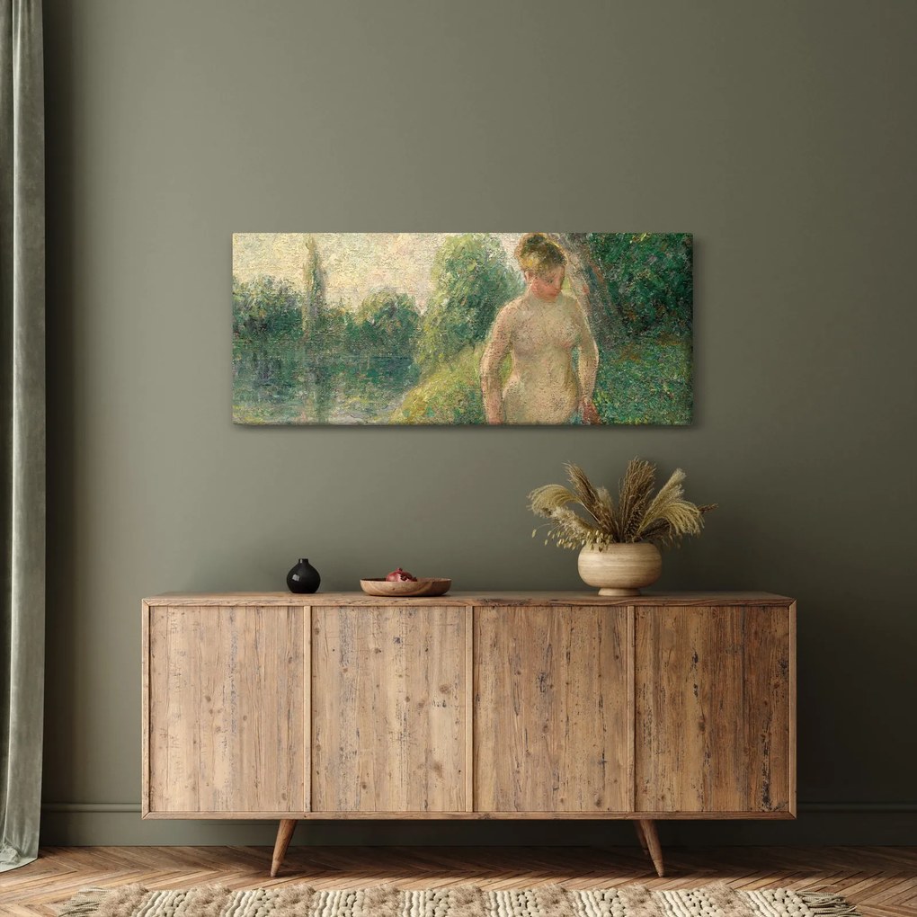 Kép - Camille Pissarro, The Bather, reprodukciók (120x50 cm)