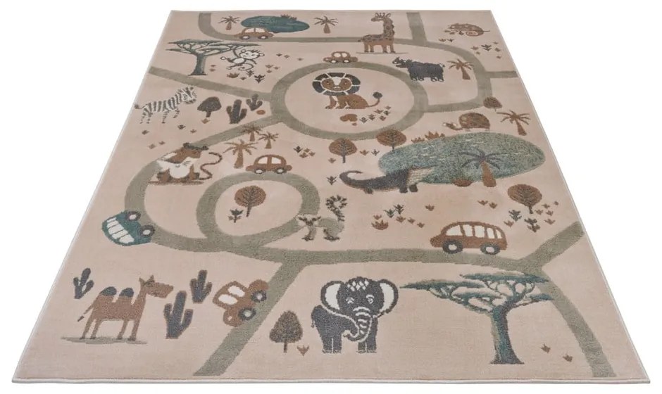 Bézs gyerek szőnyeg 160x235 cm Animal Park – Hanse Home