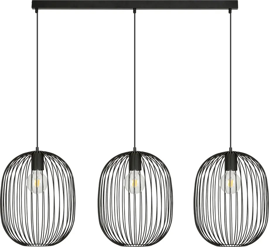 Emibig modern skandináv függeszték onyx fekete emi1304/3