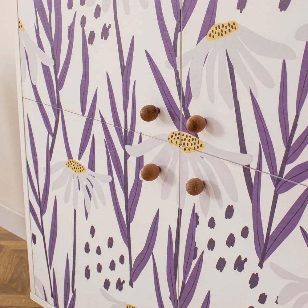 Fehér szekrény 95x111 cm Multilux – Kalune Design