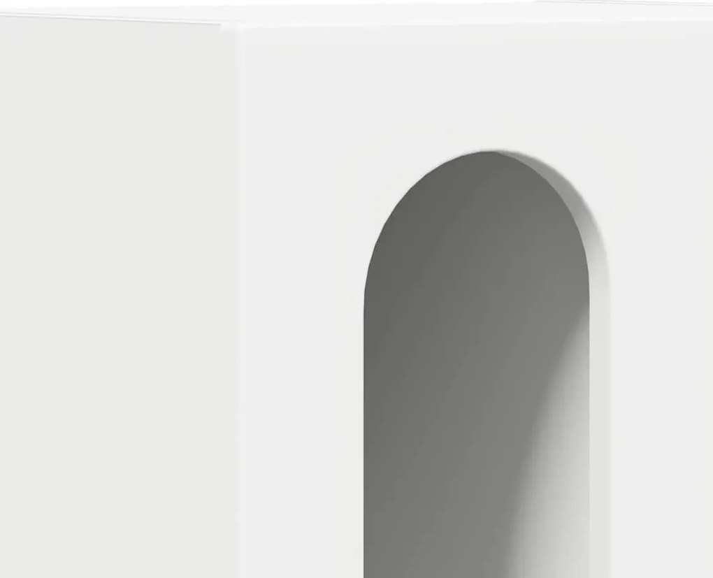 vidaXL Éjjeli asztal 2 pcs Fehér 40 x 35 x 50 cm Faanyag