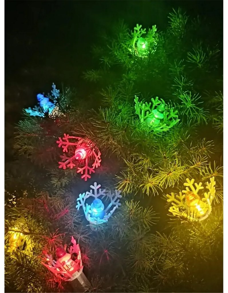 Astra LED mini fa Fényfüzér színes, 20 izzó