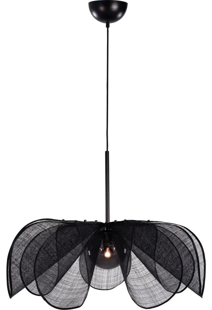 Markslöjd Markslöjd 108662 - Csillár zsinóron STYRKA 1xE27/40W/230V átm. 75 cm fekete ML1468