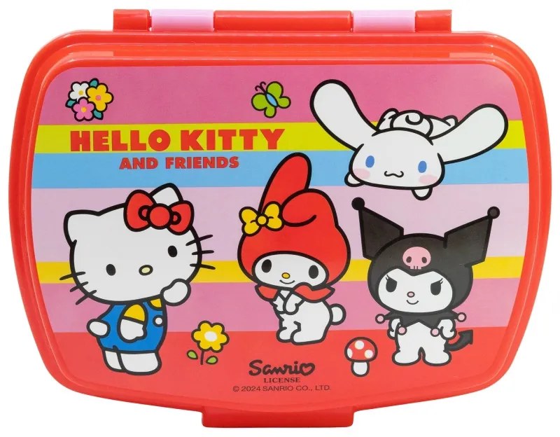 Hello Kitty and Friends funny műanyag szendvicsdoboz