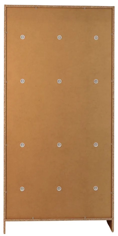 Visio fa szekrény - 6 doboz, 90 x 45 x 185 cm, hengeres zár, bükkfa