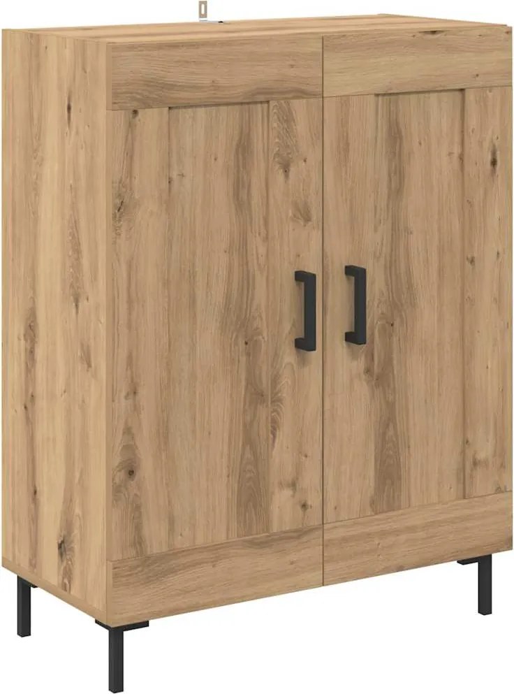 vidaXL Széf Artisan tölgy 69,5 x 34 x 90 cm Műszaki fa és vas