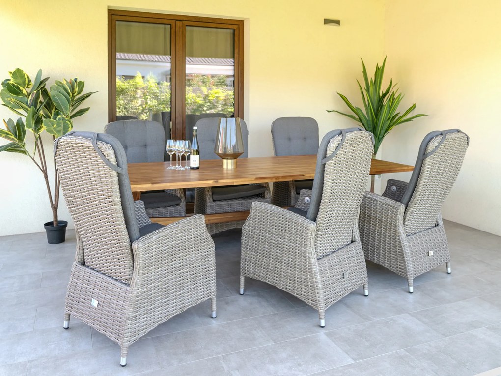 Norwick Teak kerti asztal 250 cm