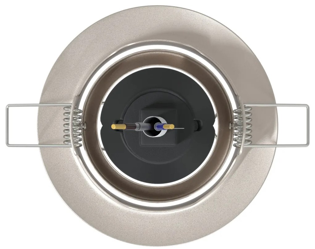Beépíthető Spotlámpák 24 db Kerek GU10 Ezüst Ø90 mm Acél