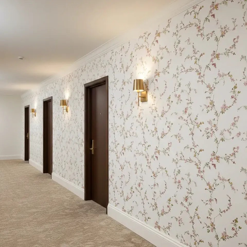 Parato Cristiana Masi Blooming Garden 11 Fiorella fehér-okkersárga virágos vlies tapéta – 8335