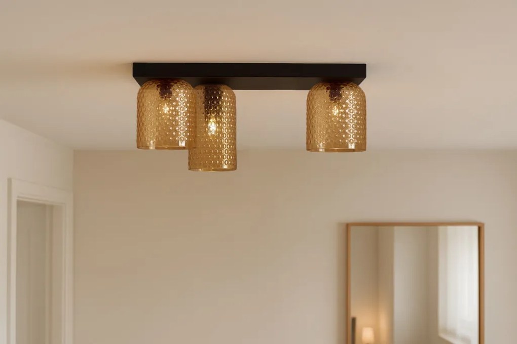KAJA K-5626 CAPRI Loft Mennyezeti Lámpa Sárga E27 IP20