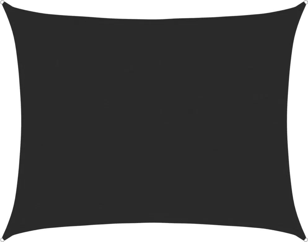 vidaXL fekete HDPE napvitorla 160 g/m² 6 x 7 m