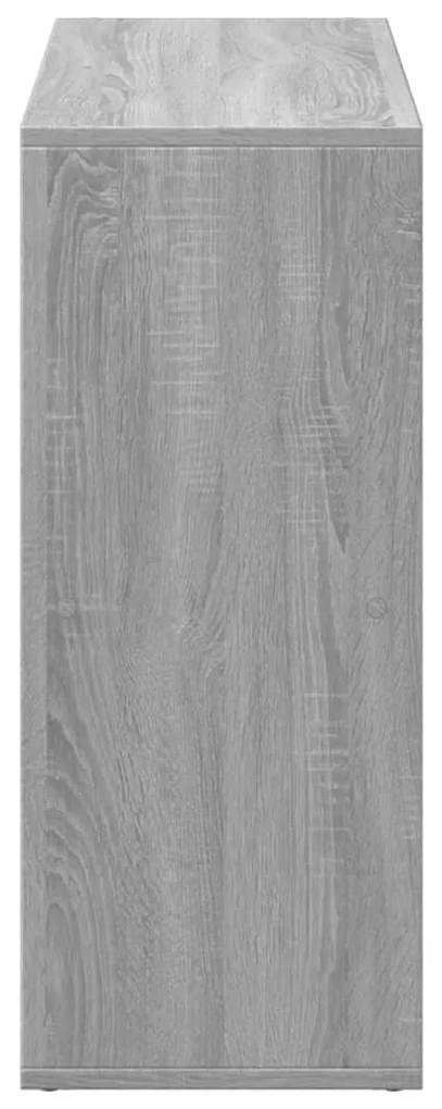 szürke sonoma szerelt fa elválasztó könyvespolc 69,5x29x69,5 cm