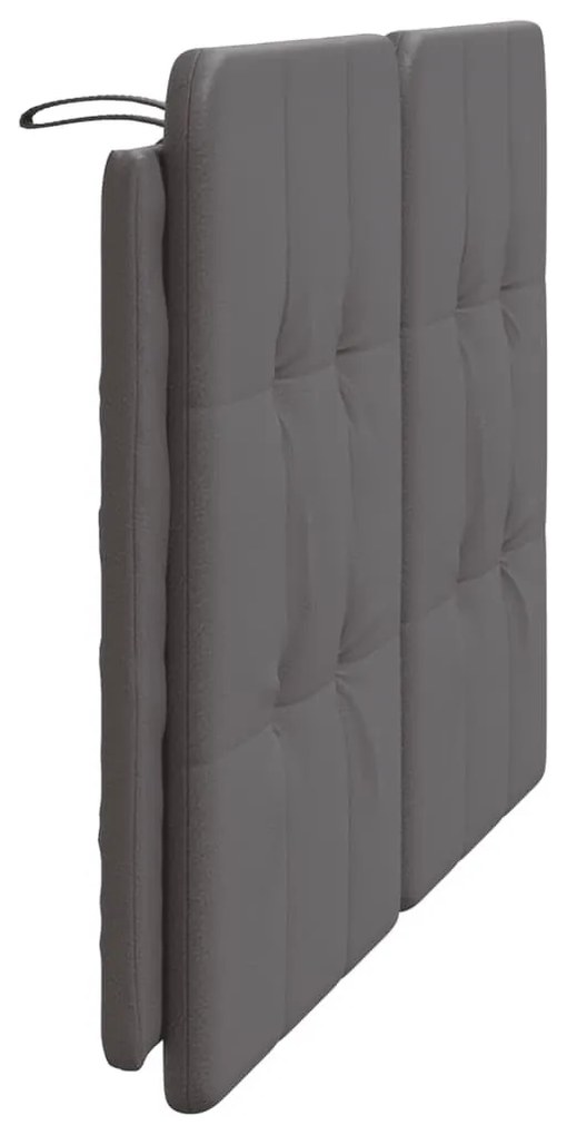 szürke műbőr fejtámla párna 160 cm