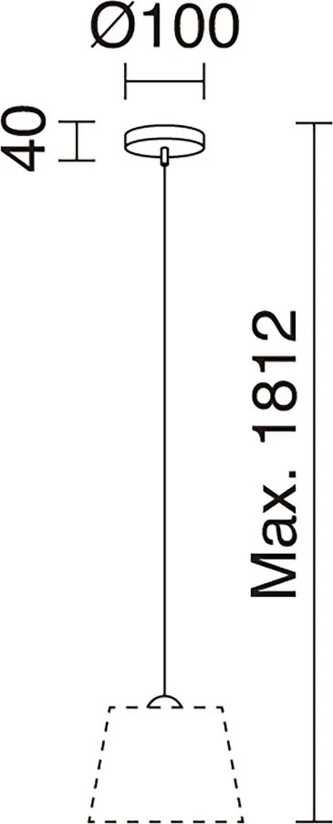 NOVA LUCE 716A-G05X1A-03 A TU ESTILO Ernyős Függesztett Lámpa Szürke E27 IP20