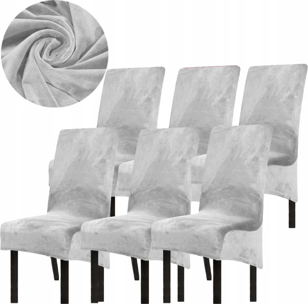 6 Db-os Székhuzat Szett Csúszásgátló Velúr Plüss