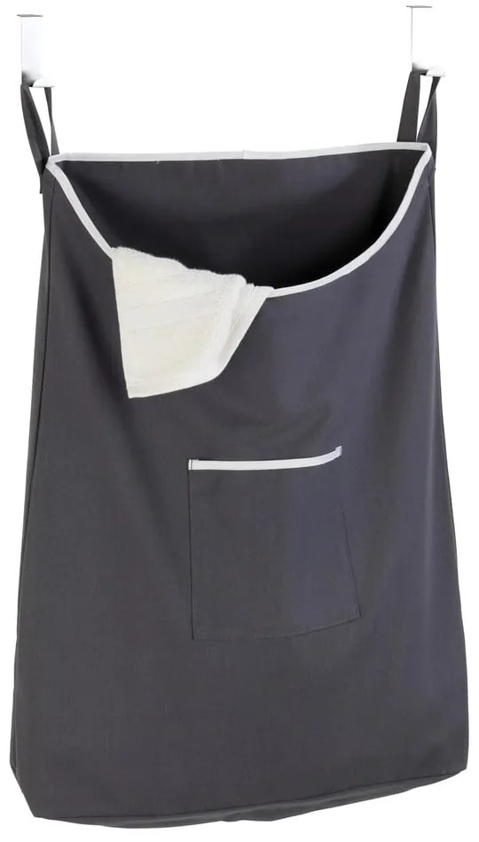 Laundry szürke felakasztható szennyestartó kosár, 65 l - Wenko