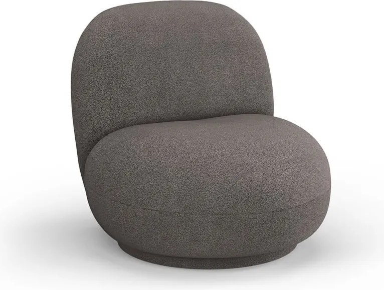 Szürke buklé fotel Chuck – Micadoni Home