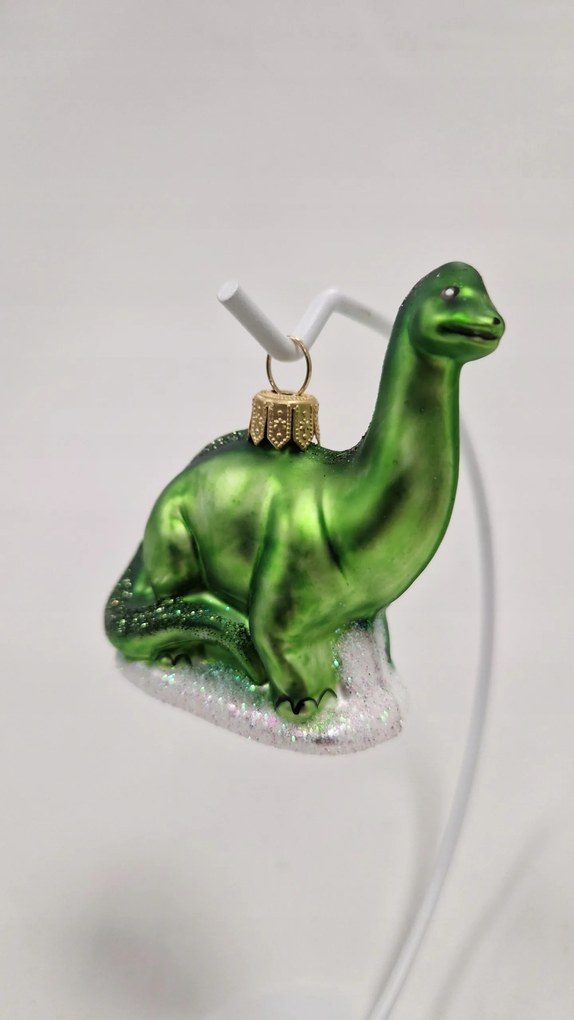 Karácsonyfadísz üvegből Dinoszaurusz Brachiosaurus