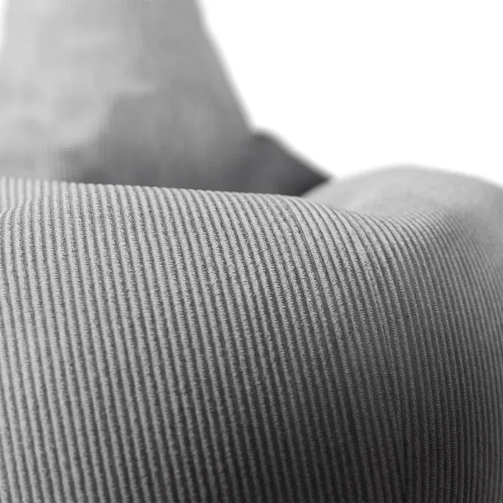 Juskys Chillex babzsákfotel lábtartóval – szürke