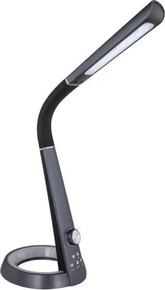 Globo 58376B Asztali lámpa fekete flexibilis szárral. USB csatlakozás, RGB színváltó funkció. MxSzxH:343x183x640, tartozék: 1xLED 8W 230V, 45-460lm, Színhőmérséklet váltás 4000/6500/3000K