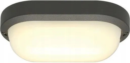 Homlokzati fali lámpa Led 11W 3000K Ovális Terang 200 Antracit Slv