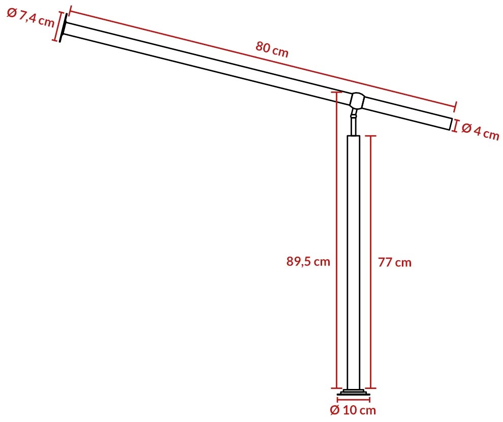 monzana® Kapaszkodó lépcsőhöz - 80 cm